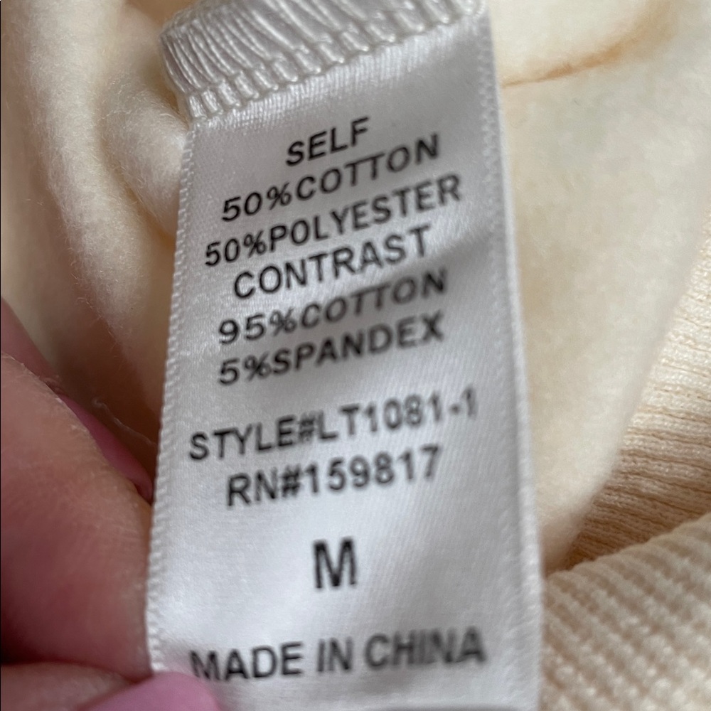 Altar'd State Women’s 1998 Pullover Hoodie Ivory & Blue Medium NWT - Picture 10 of 16